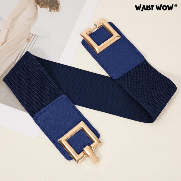 Wide Belts For Women Fashion Elastic Belt For Dresses Vintage Waist 2318